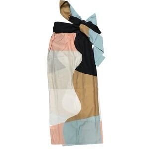 Mara Hoffman Cora Wrap Cover Up Skirt Womens XS Neapolitan Colorblock Beach